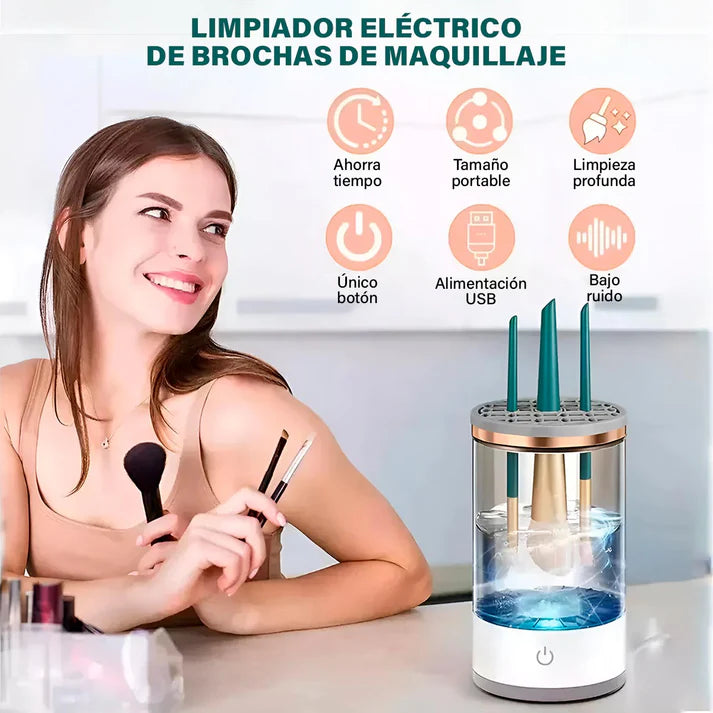 LAVADORA DE BROCHA DE MAQUILLAJE